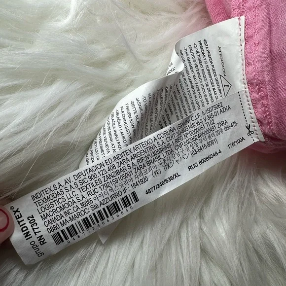 Zara High Waist Pink Women's Shorts - Picture 6 of 6